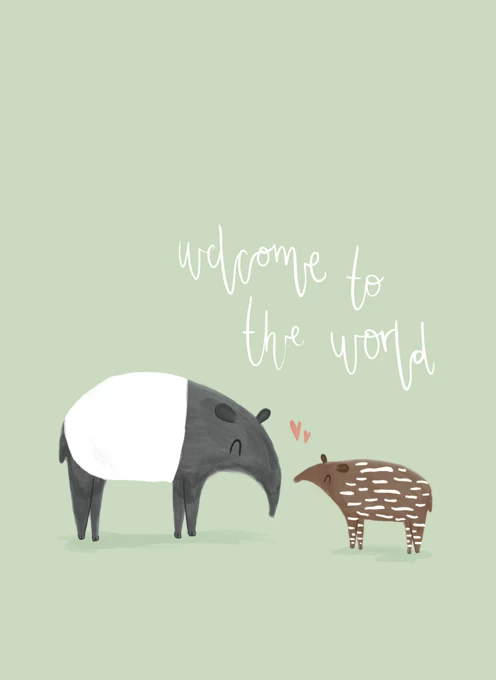 Tapir Baby Welcome to the World