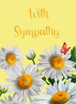 With Sympathy Flowers