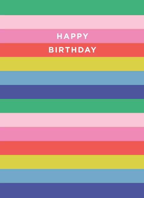 Striped Birthday