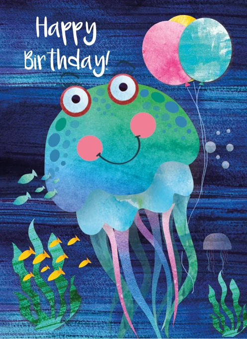 Jellyfish Happy Birthday