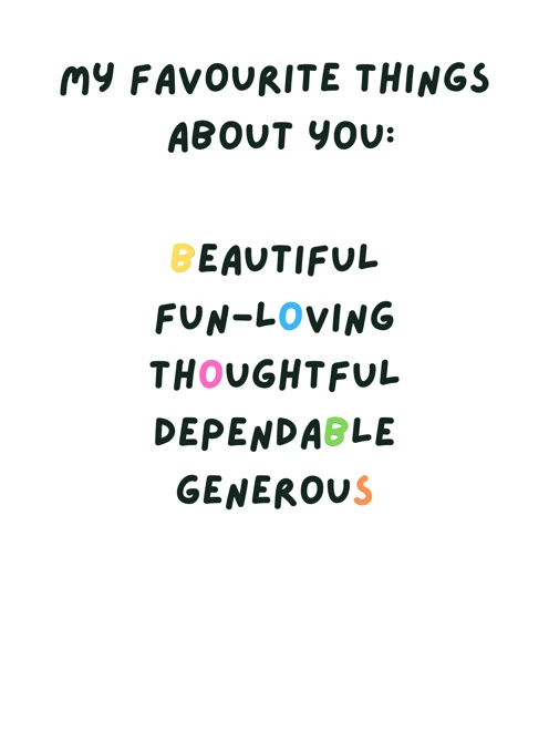 Favourite Things About You