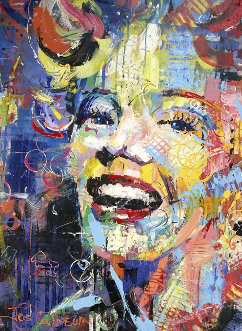 Marilyn Monroe in Colourful Pop Style