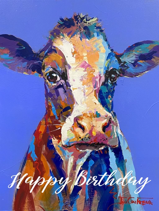 Bessie the Cow - Happy Birthday