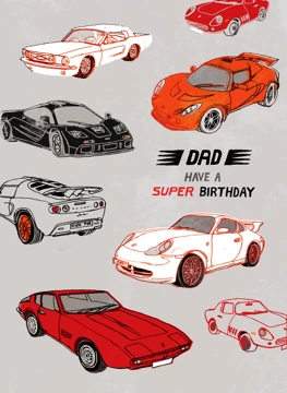 Dad Super Car Birthday