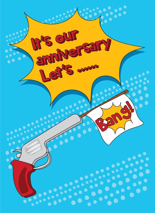 Let's Bang - Happy Anniversary Card