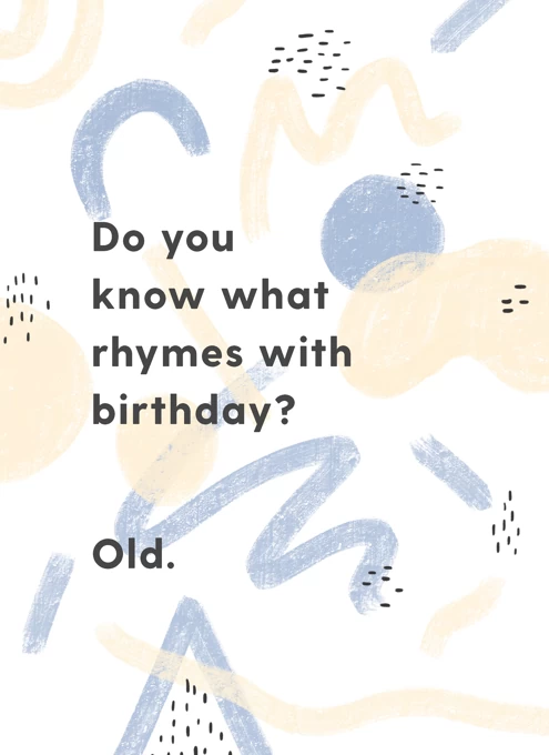 Birthday Rhyme